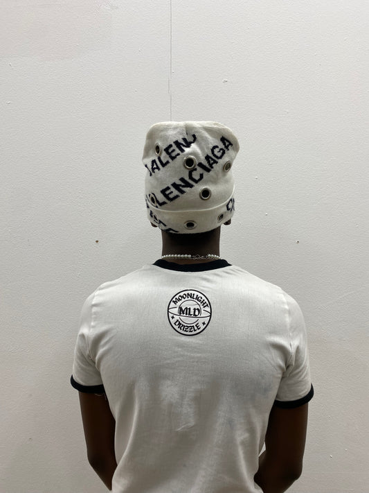 Cropped Ringer t-shirt(white)